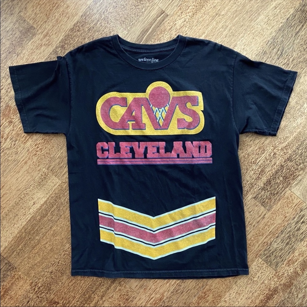 Cleveland Cavaliers Retro T-Shirt Short Sleeve Hardwood Classics Cavs Mens Large